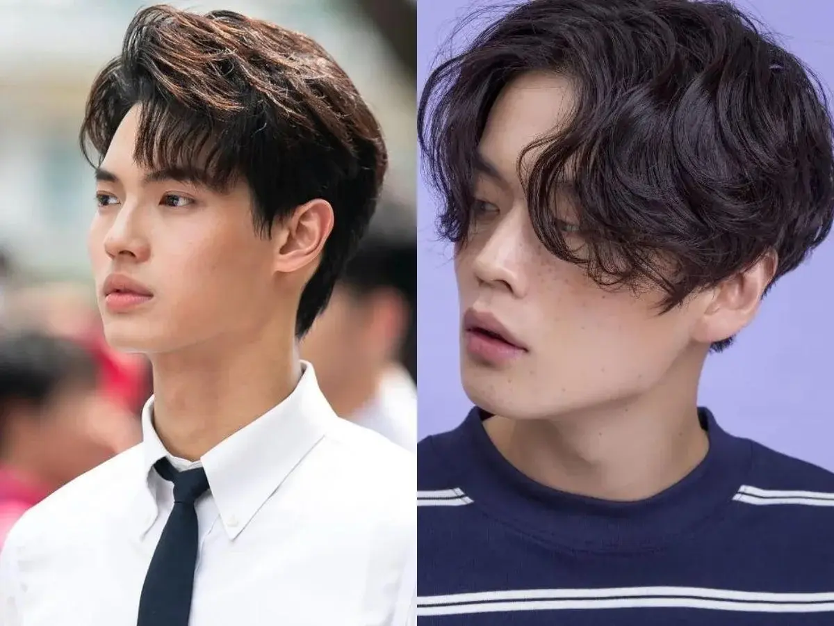 Mẫu mái tóc Two Block nam mái rủ tôn mắt đẹp Phong cách tóc Two Block nam mái rủ đẹp tôn khuôn mặt