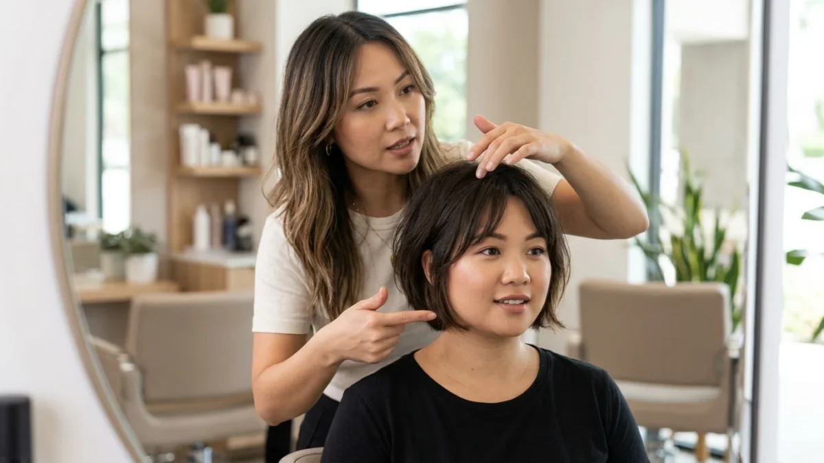 Tóc Ngắn Cho Mặt Tròn: Cách Chọn Độ Dài, Mái Và Volume – ảnh kiểu tóc thực tế