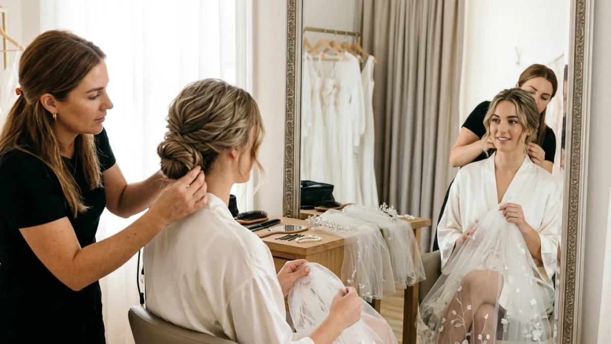 Tóc Cô Dâu: Chọn Form Theo Trang Phục, Độ Dài Và Độ Bền Kiểu – ảnh kiểu tóc thực tế