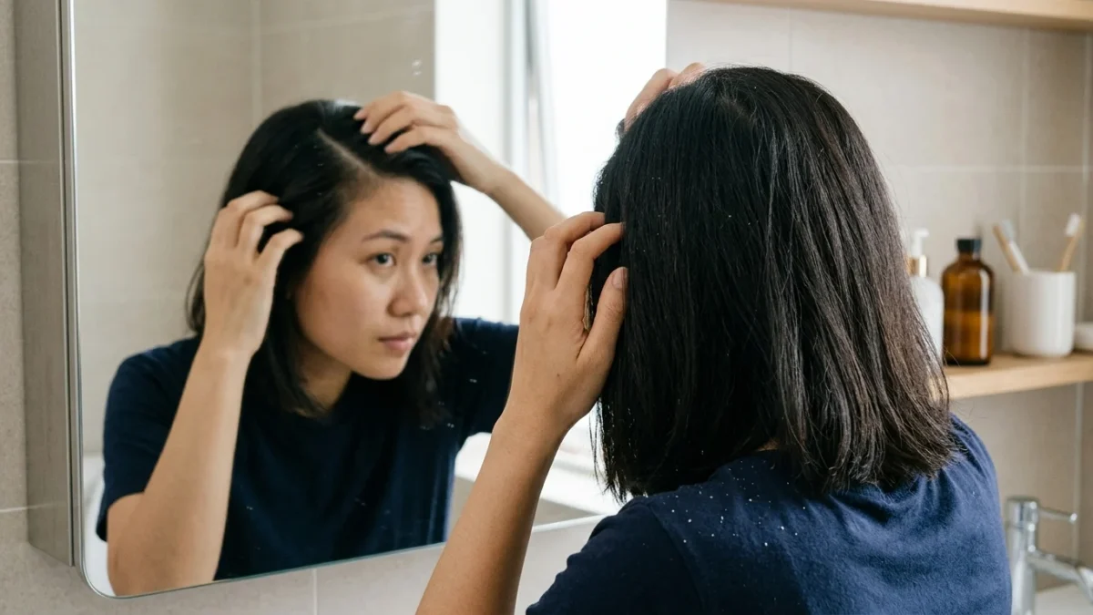 Gàu Da Đầu: Nhận Biết Vảy, Ngứa Và Cách Chăm Phù Hợp – ảnh kiểu tóc thực tế