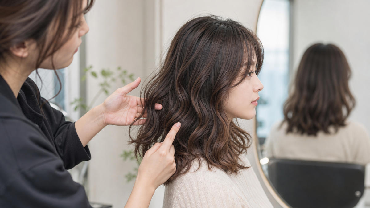 Tóc Uốn Gợn Sóng: Nhịp Sóng, Độ Mềm Và Cách Chọn Theo Độ Dài – ảnh kiểu tóc thực tế